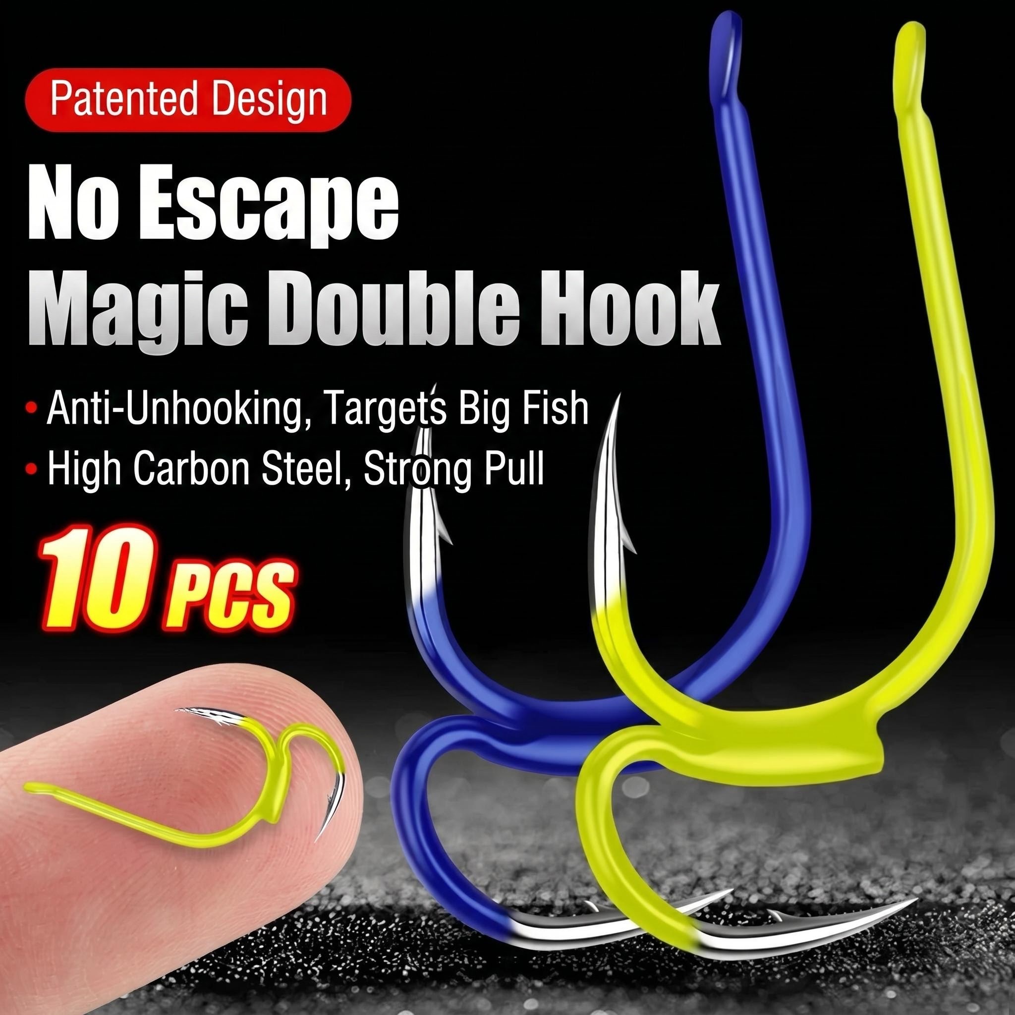 Fishing Equipment Ebay - 10pcs Carabiner hooks, fishing hooks, anti-drop