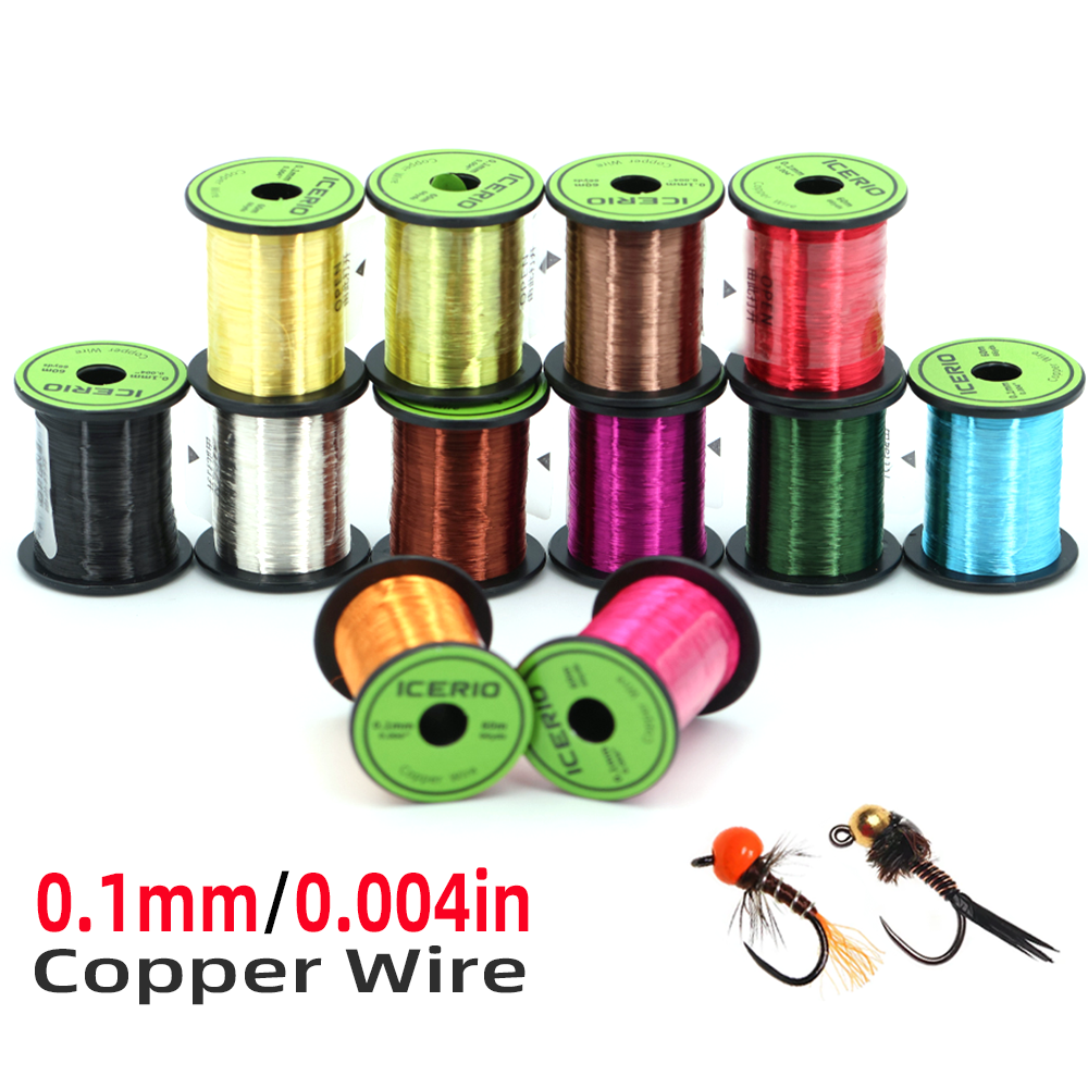 Fishing Equipment For Trout - 1pc/12pcs 0.1mm 60M Ultra Fine Copper