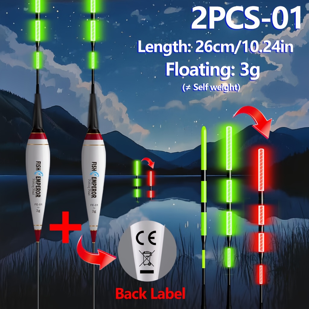 Bite Float 2PCS Intelligent co - Fishing Equipment Ebay avis et prix