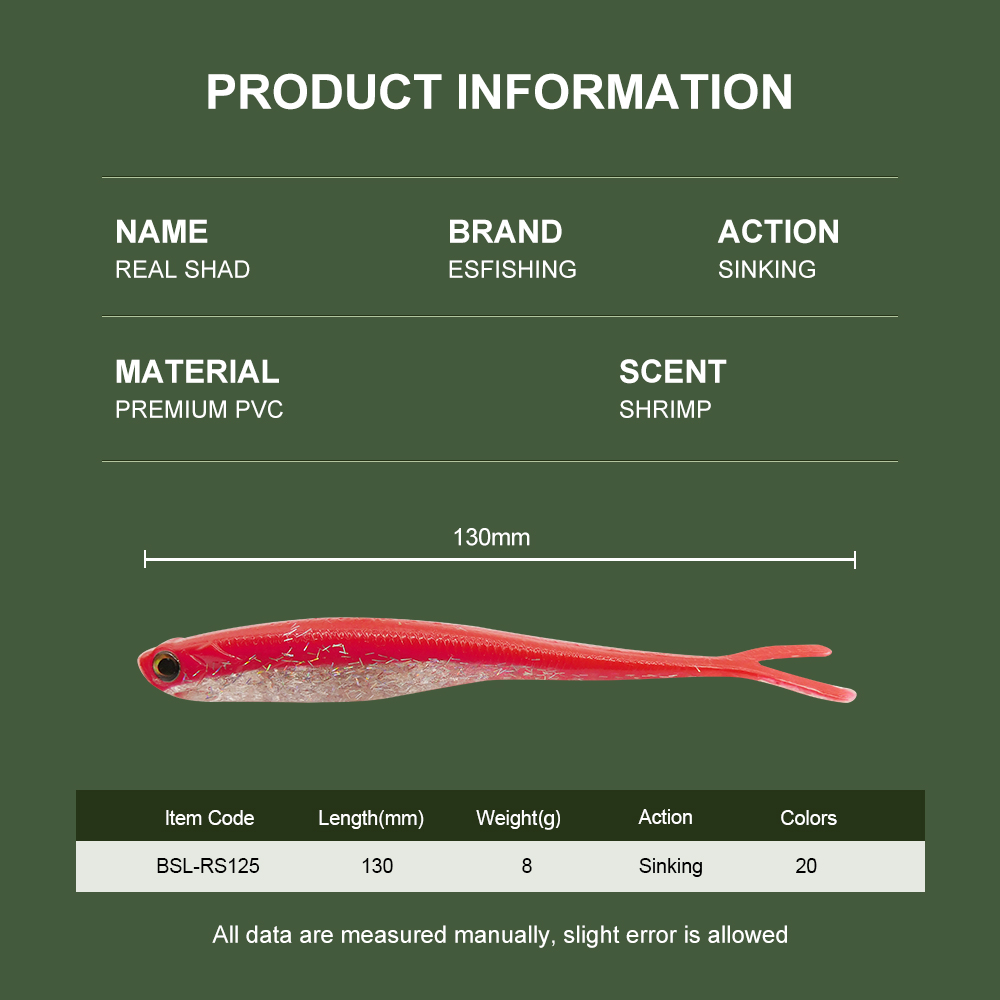 ESFISHING plastic lure Real Sh - Fishing Equipment Ebay avis et prix
