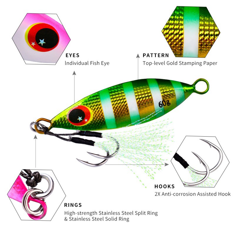 Metal Slow Jig Lure Hard Artif - Fishing Equipment For Trout avis et prix
