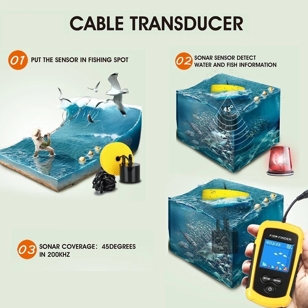 Wireless Sonar Detection Fish  - Fishing Equipment In English avis et prix