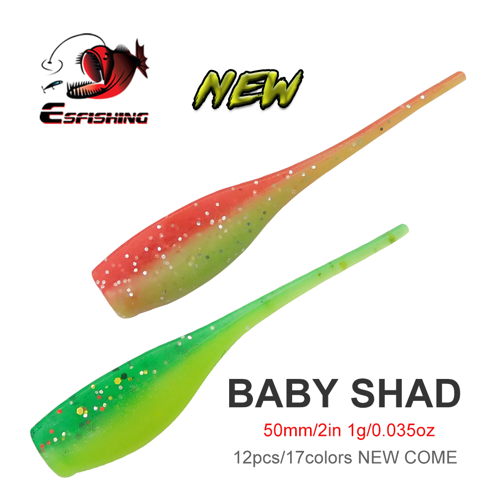 ESFISHING  Baby Shad 50mm Soft - Fishing Equipment Ebay avis et prix