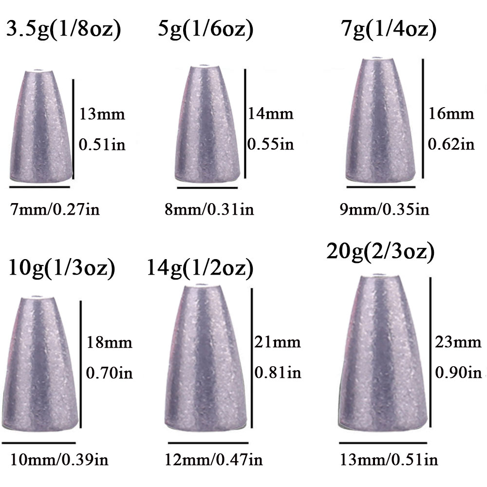 3.5g 5g 7g 10g 14g 20g Bullet  - Carp Fishing Tackle avis et prix