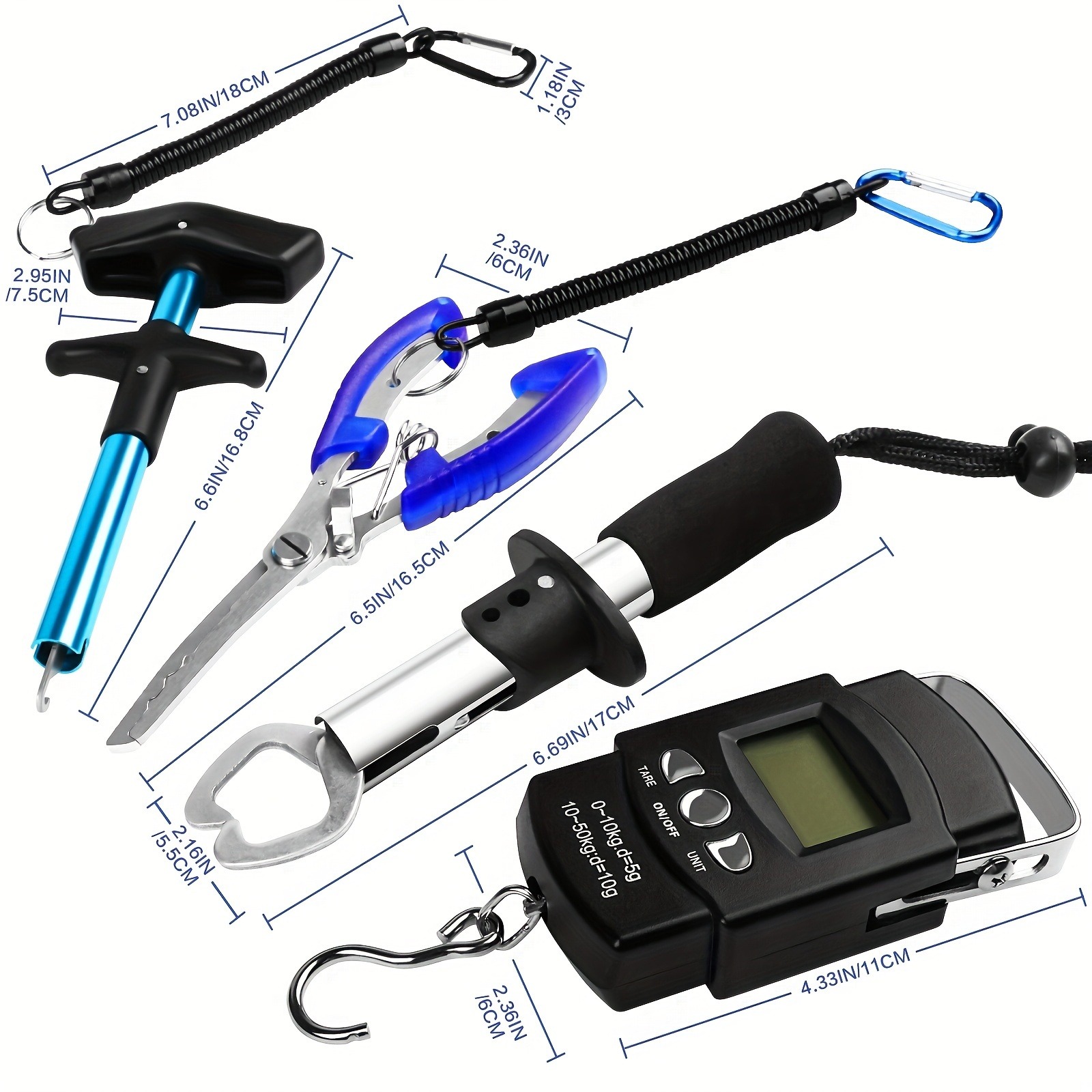 7Pcs Foldable Stainless Steel  - Fishing Equipment Set avis et prix