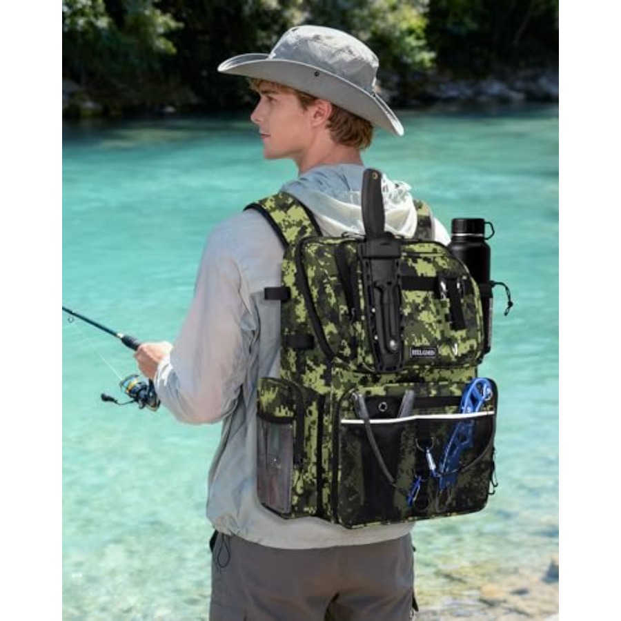 Fishing Backpack with Rod Hold - Fishing Equipment avis et prix