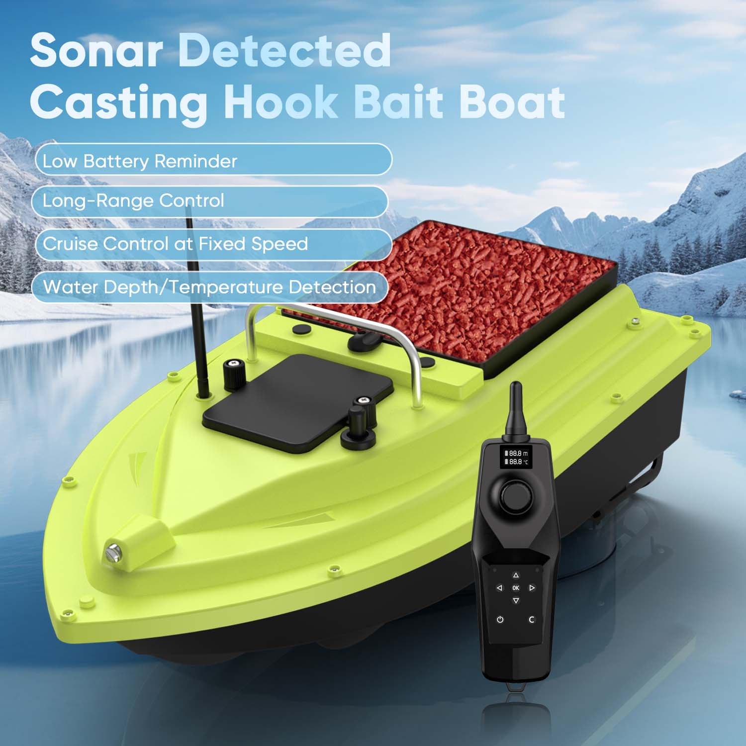 D36 RC Fishing Bait Boat with  - Carp Fishing Tackle avis et prix